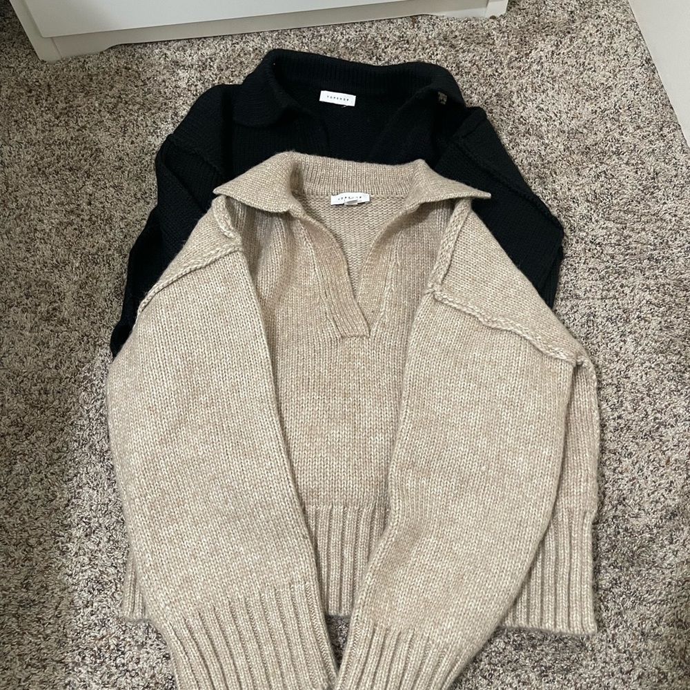 TopShop - Sweater Bundle Beige and Black